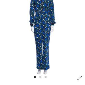 Diane Von Fustenberg crepe floral jumpsuit